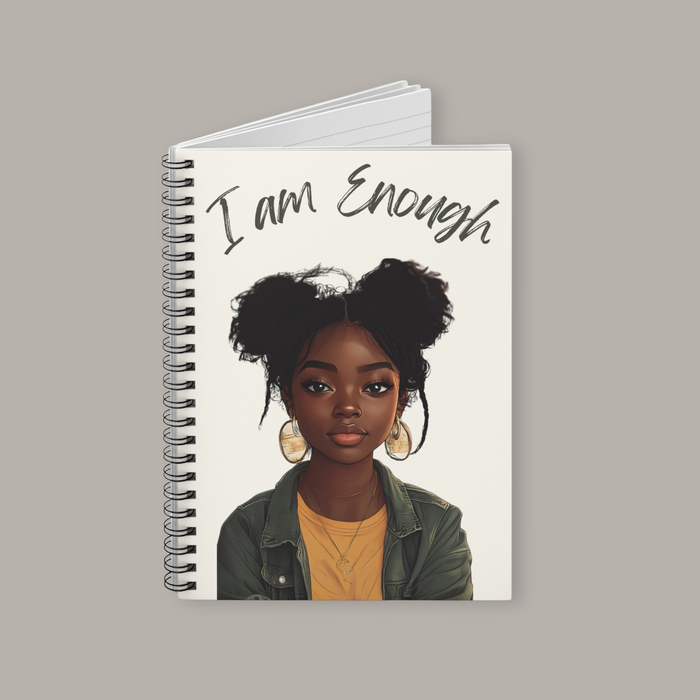 Zoe | I Am Enough Spiral Notebook