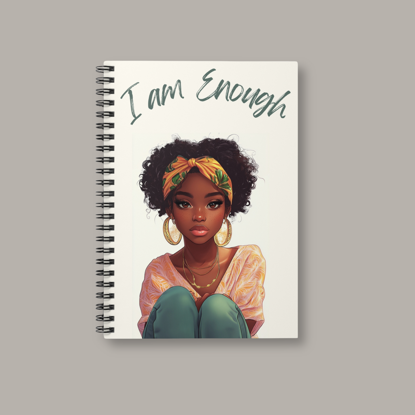 Jasmin | I Am Enough Spiral Notebook