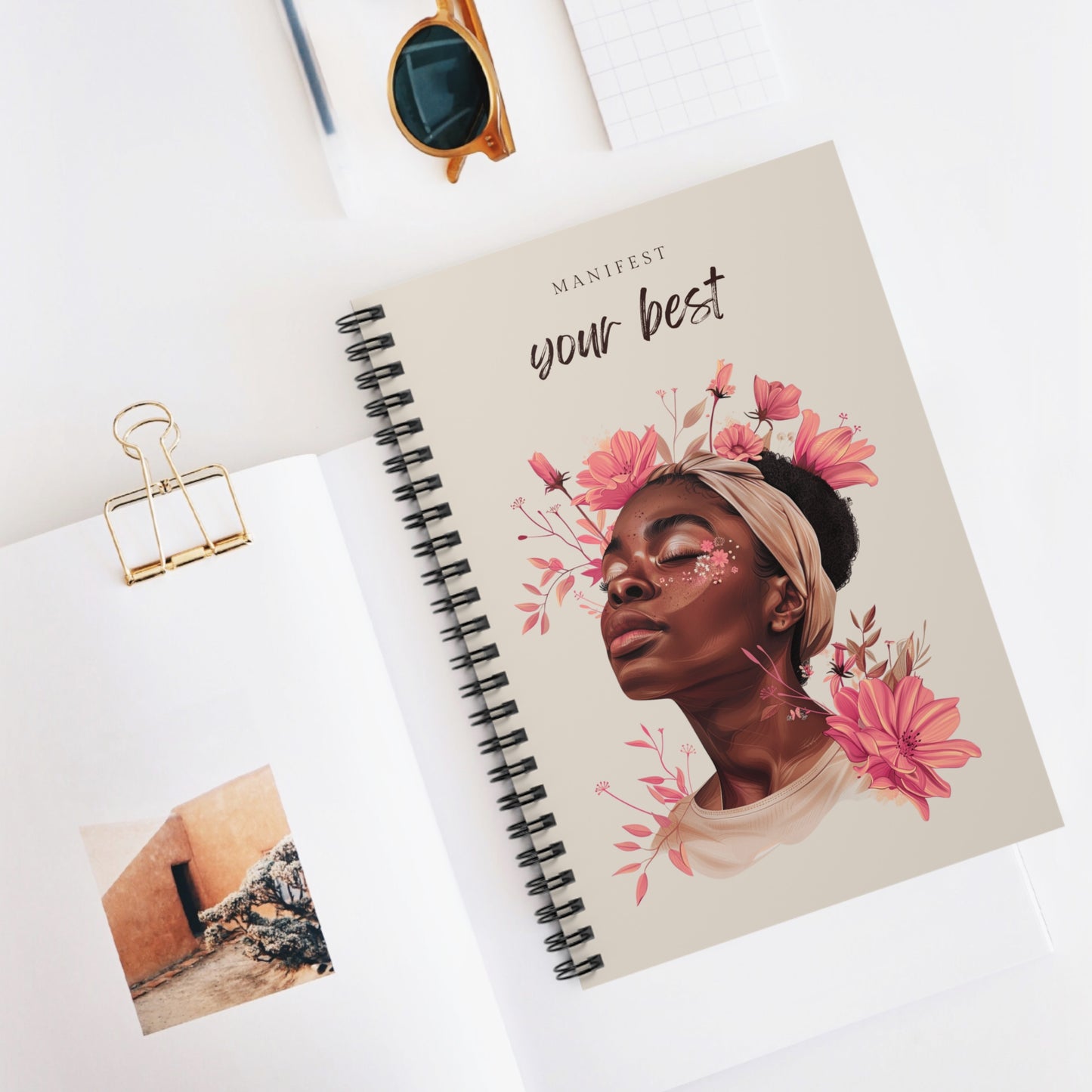Manifest Your Best - Blossom | Spiral Notebook