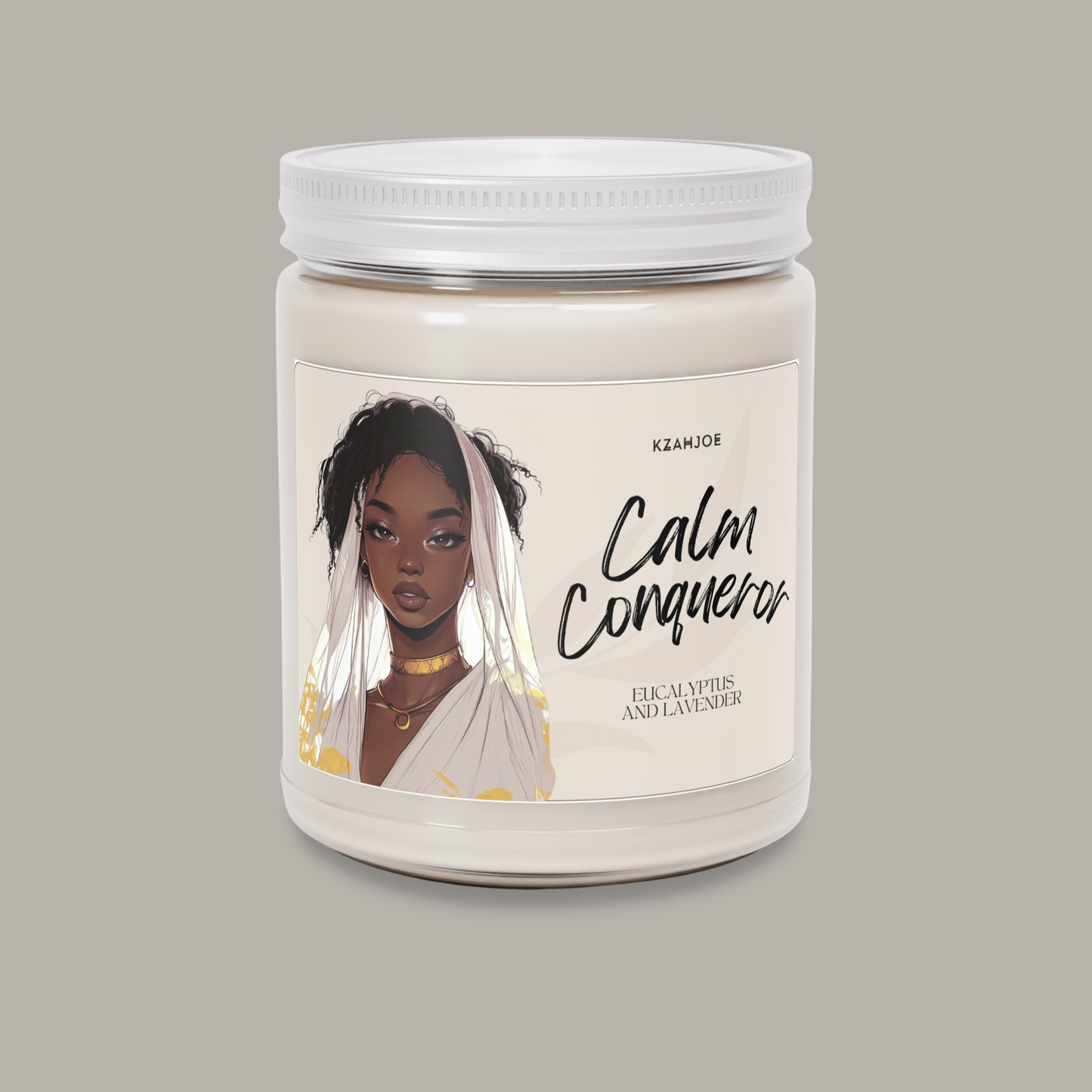 Calm Conqueror | Eucalyptus Lavender Scented Candle, 9oz