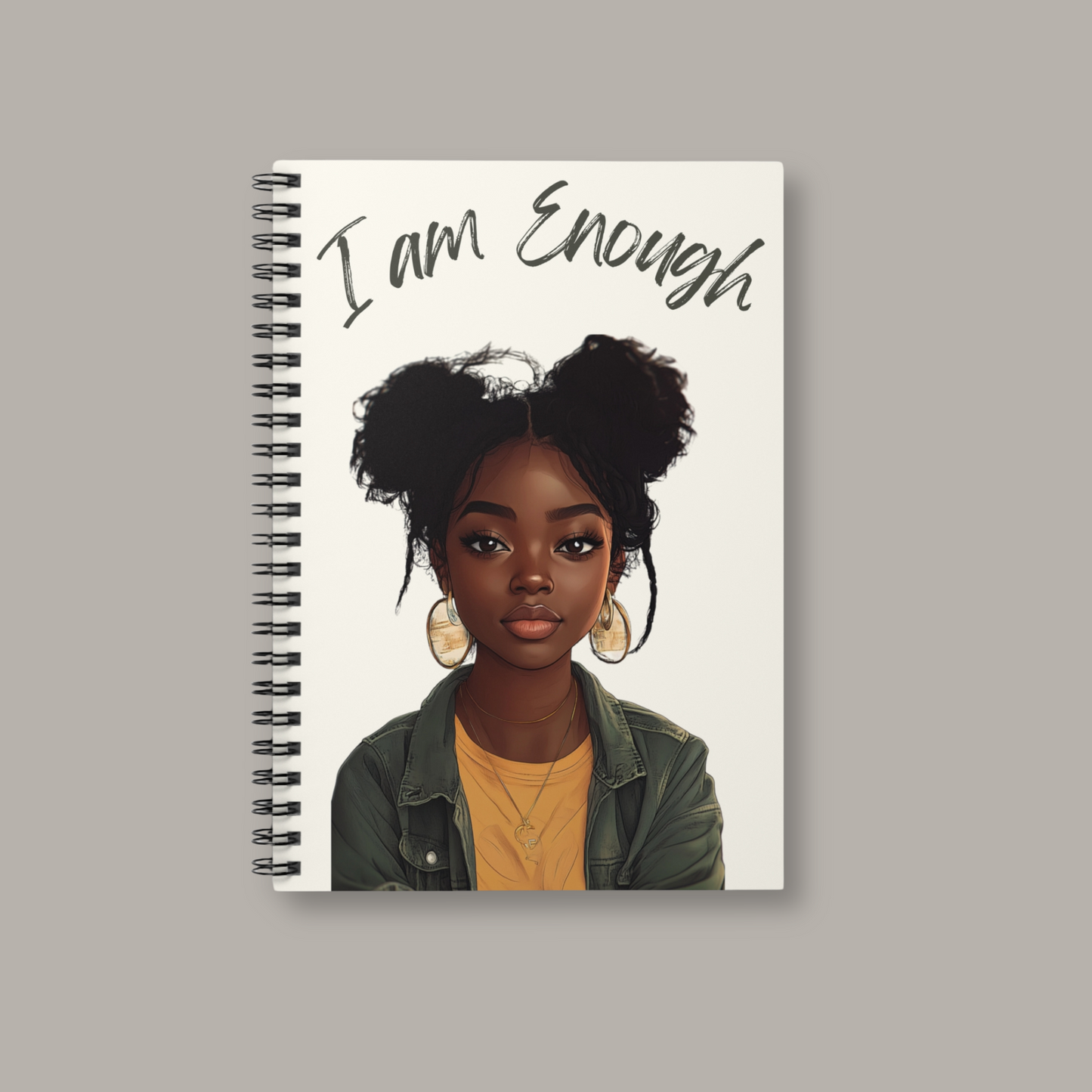 I Am Enough - Zoe - Spiral Notebook