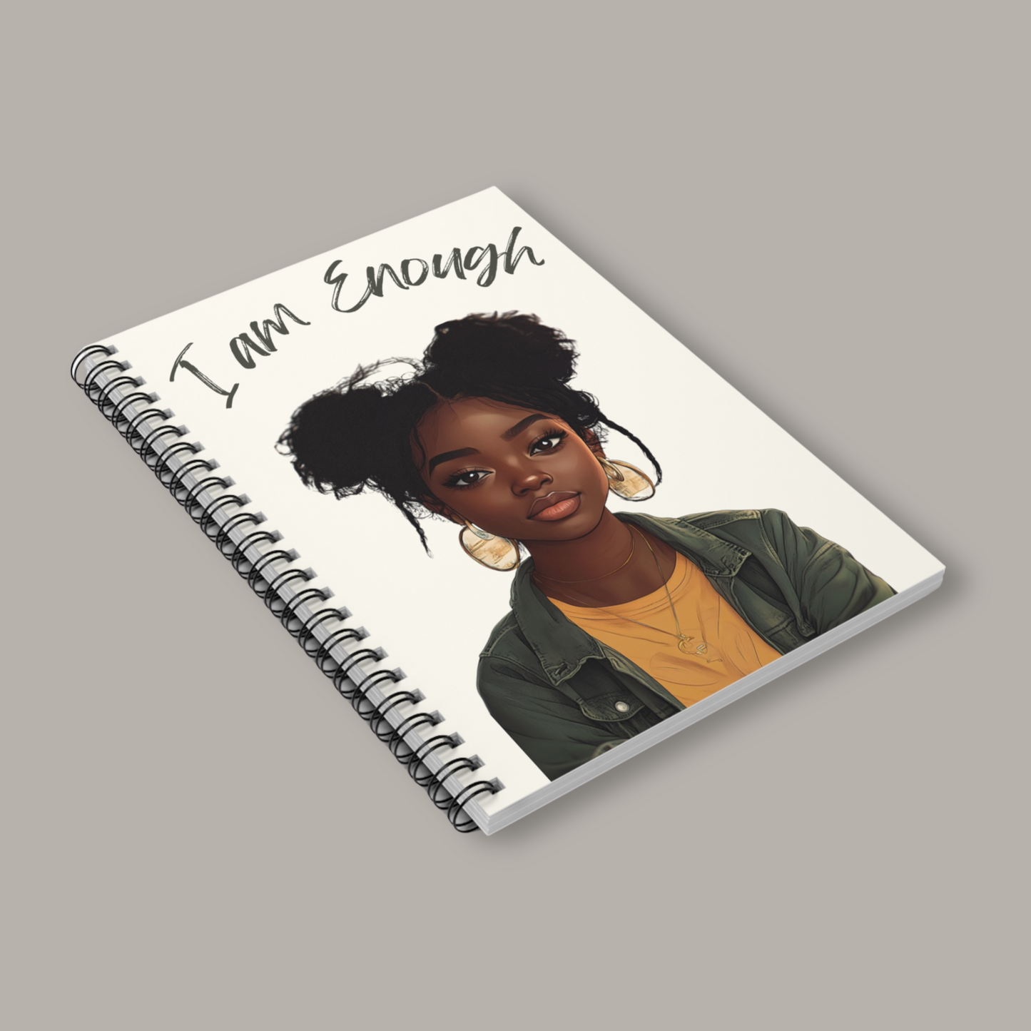 I Am Enough - Zoe - Spiral Notebook