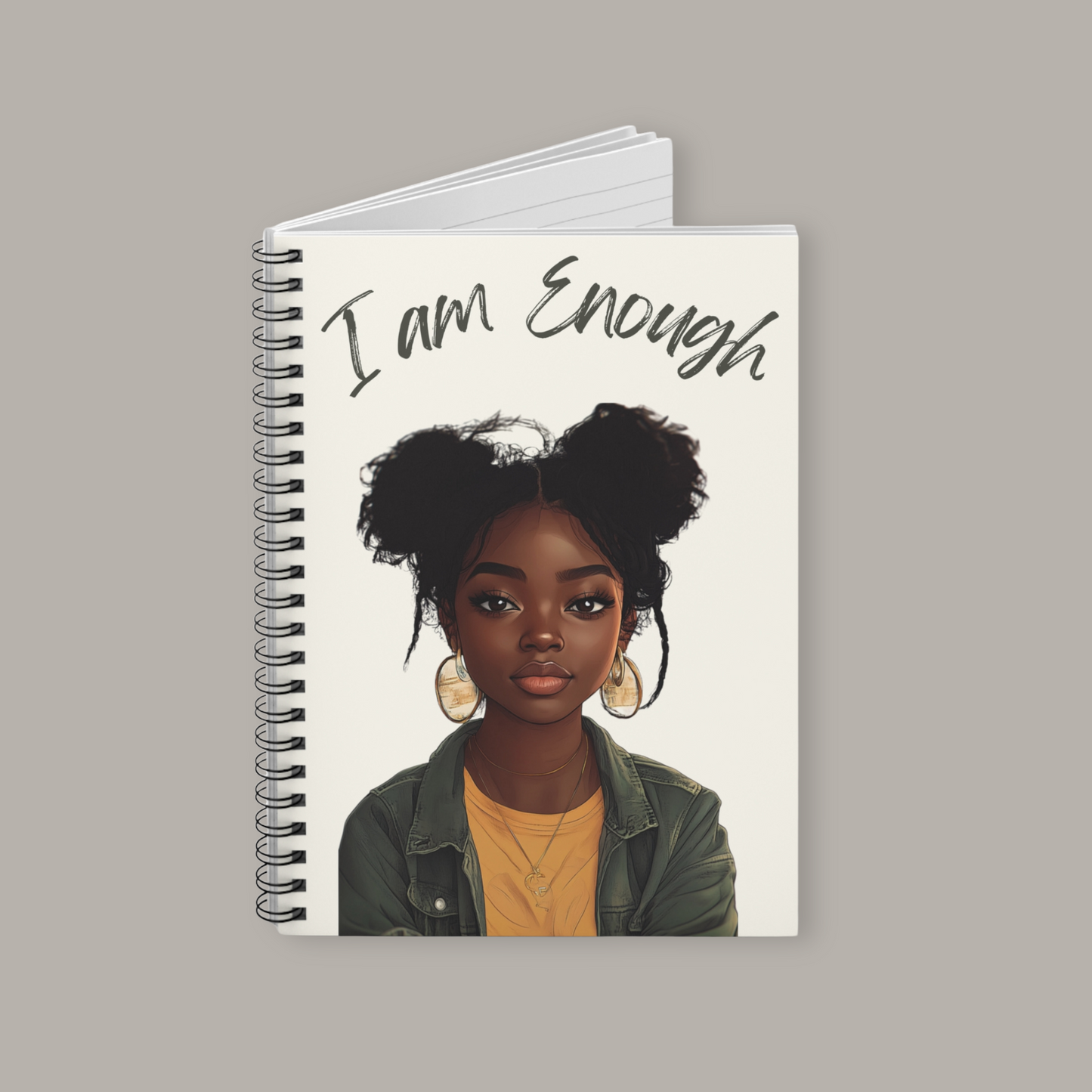 I Am Enough - Zoe - Spiral Notebook