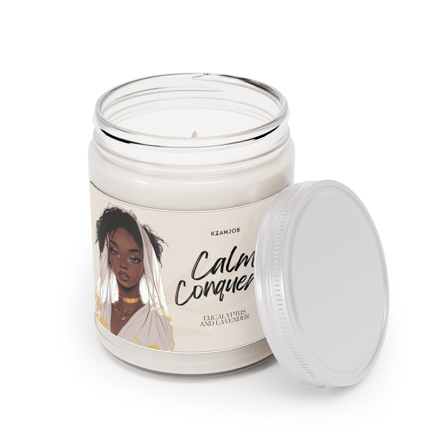 Calm Conqueror | Eucalyptus Lavender Scented Candle, 9oz