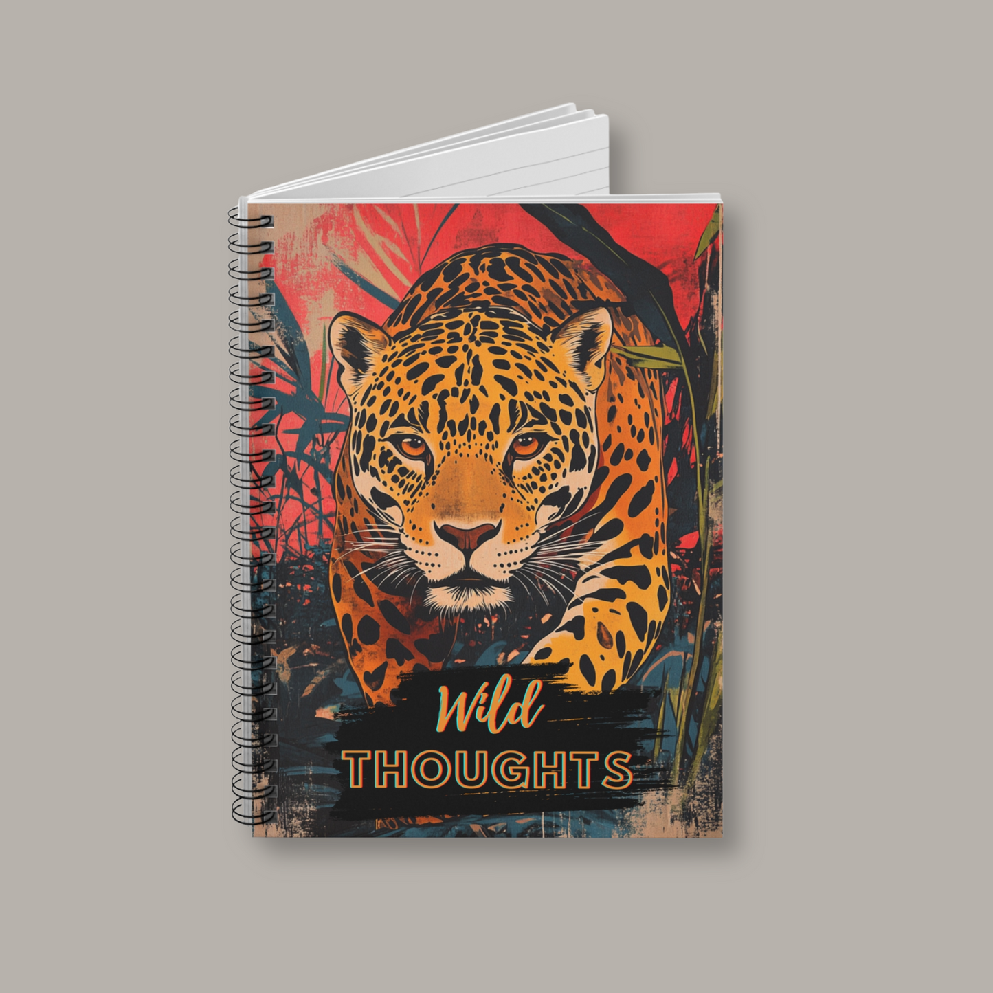 Wild Thoughts - Jaguar Spiral Notebook