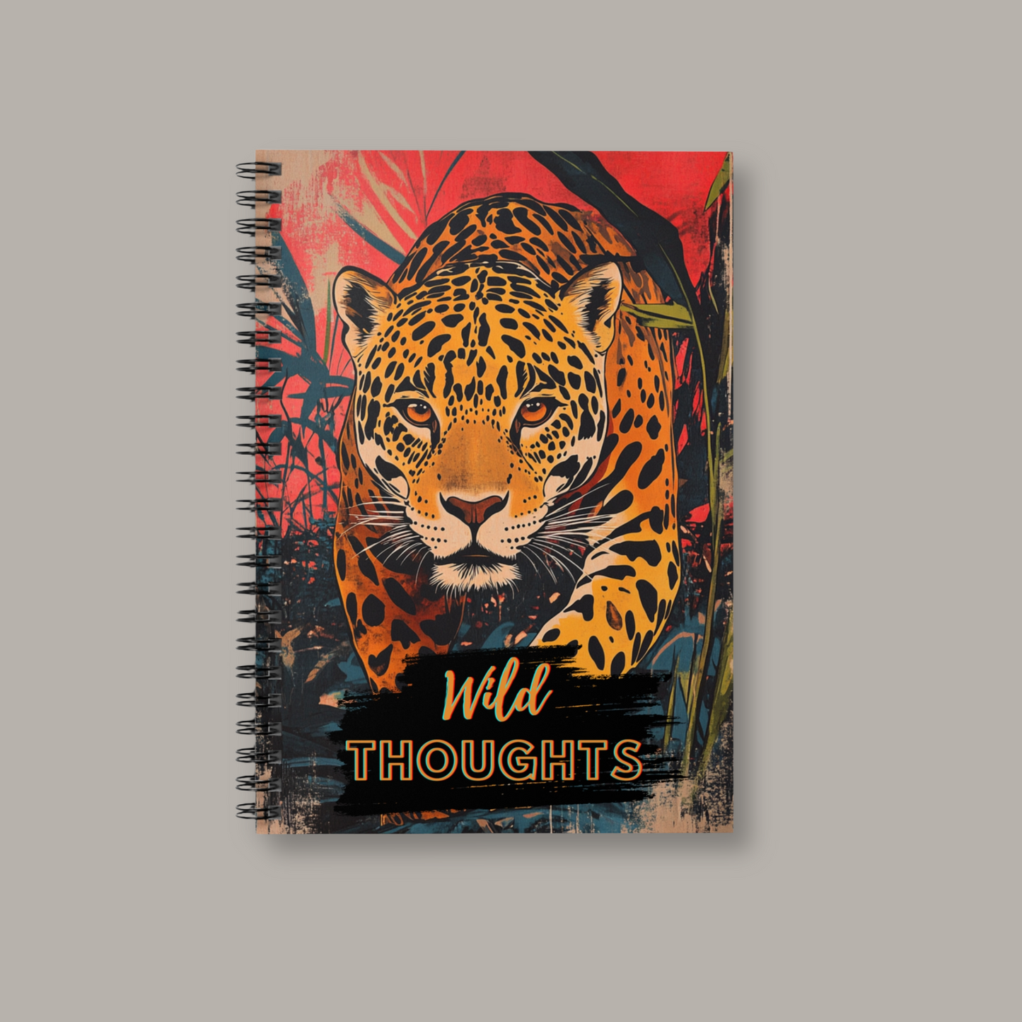 Wild Thoughts - Jaguar Spiral Notebook