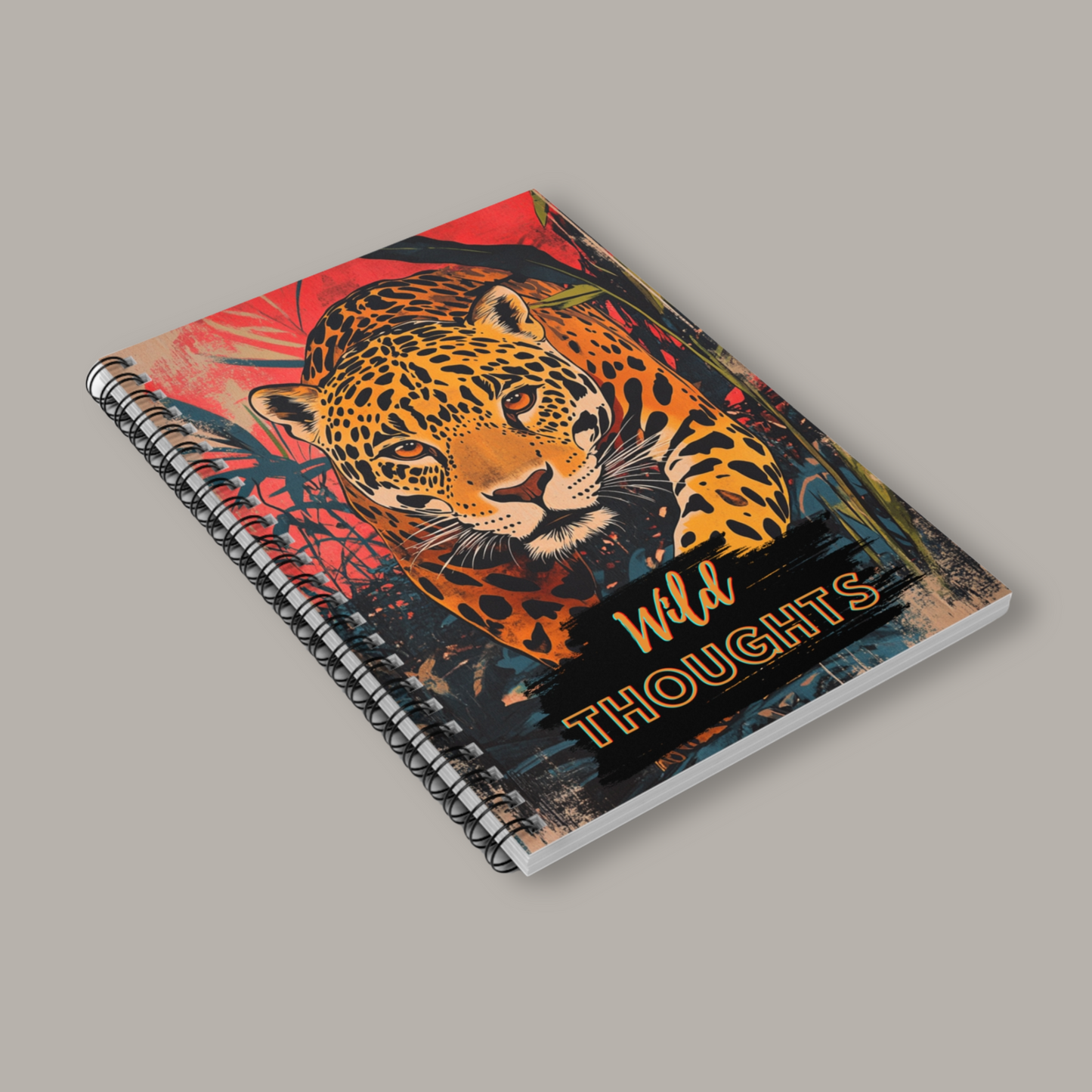 Wild Thoughts - Jaguar Spiral Notebook