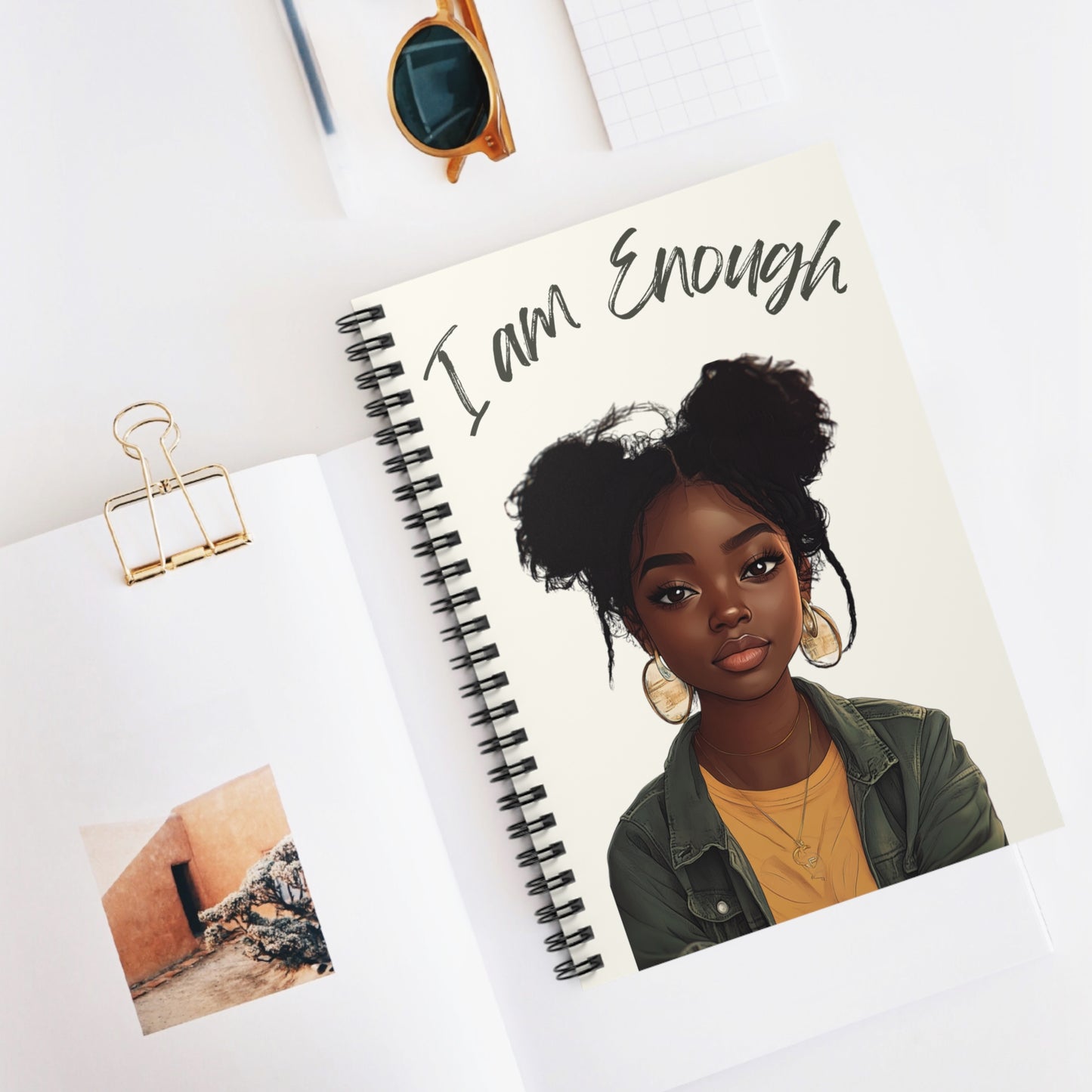 I Am Enough - Zoe - Spiral Notebook