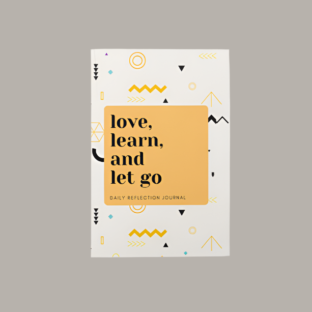 Small Geometric | Love, Learn, Let Go: Daily Reflection Journal for Self-Discovery and Personal Growth