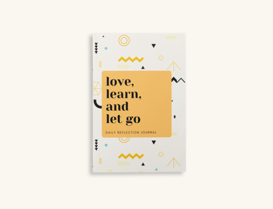 "Small Geometric" Love, Learn, Let Go: Daily Reflection Journal for Self-Discovery and Personal Growth