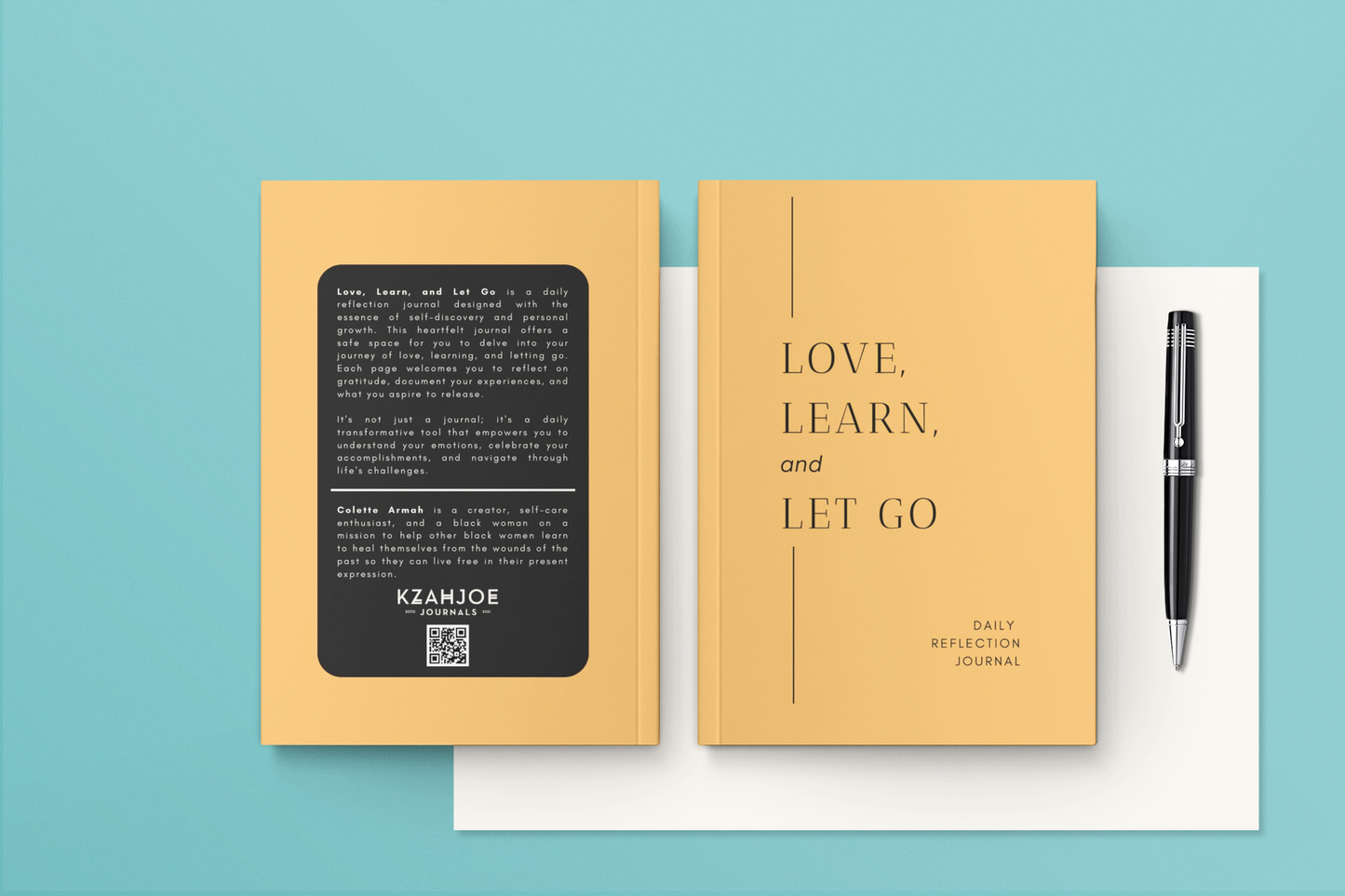 Yellow | Love, Learn, Let Go: Daily Reflection Journal for Self-Discovery and Personal Growth