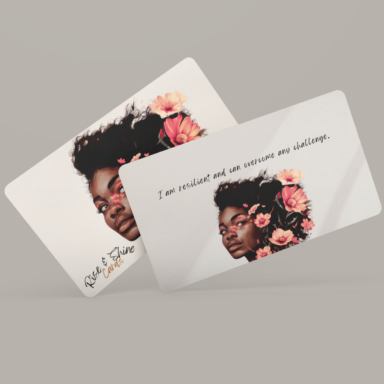 Rise & Shine: Empowerment Cards | 25 Positive Affirmations for Black Women