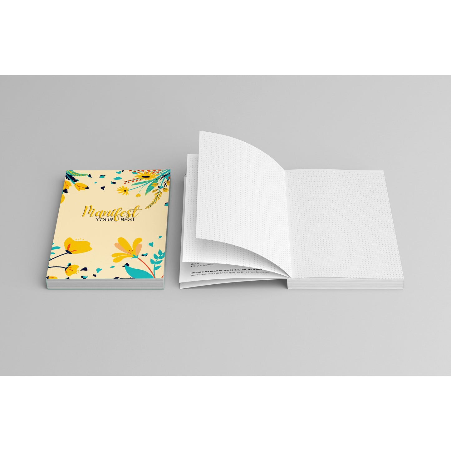 "Floral" Manifest Your Best Journal | 200 Pages, 6"x9" Lined/Dot Grid