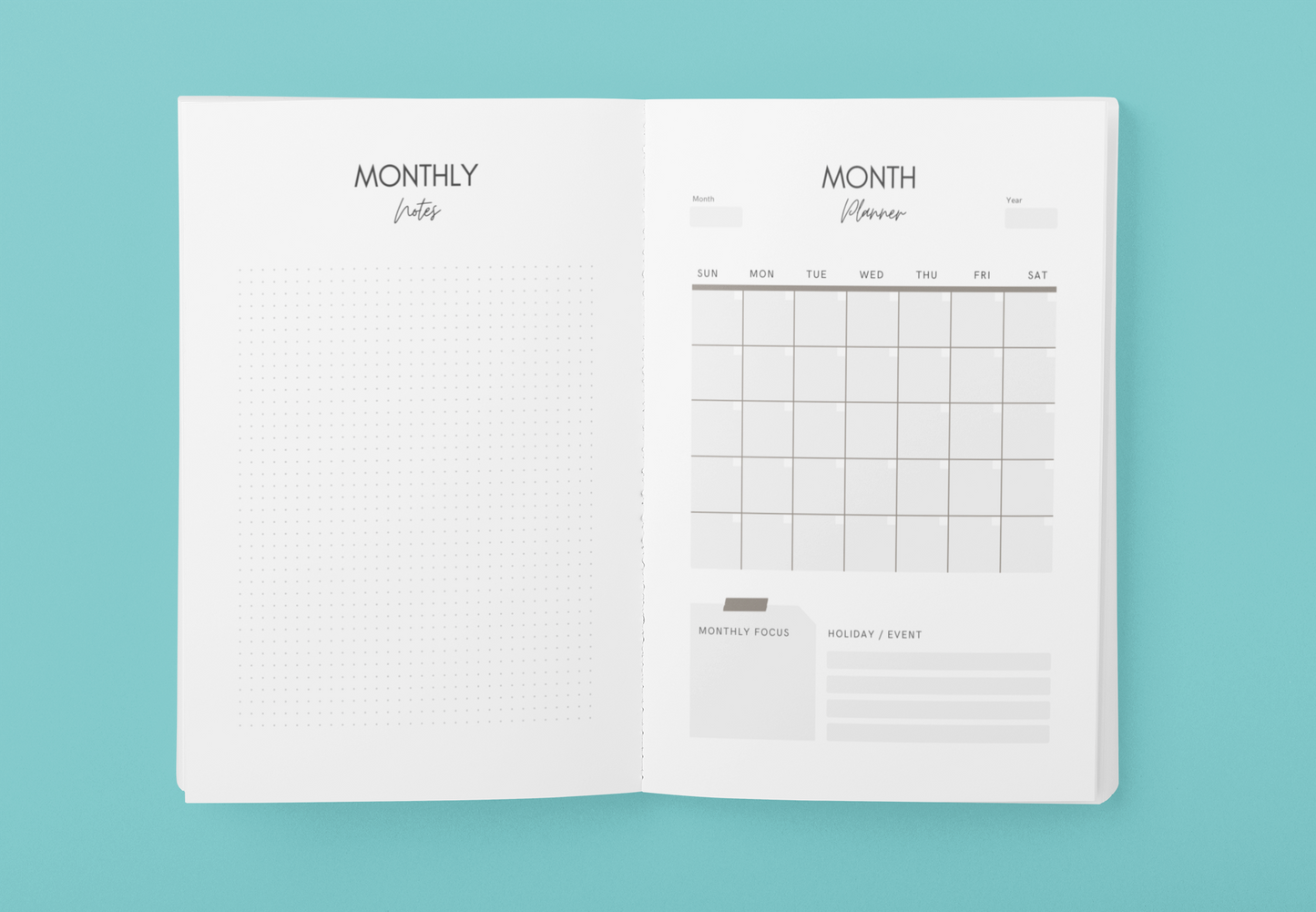 White and Pink | Plan Your Best Life: Daily Planner, Journal, and SMART Goal Tracker